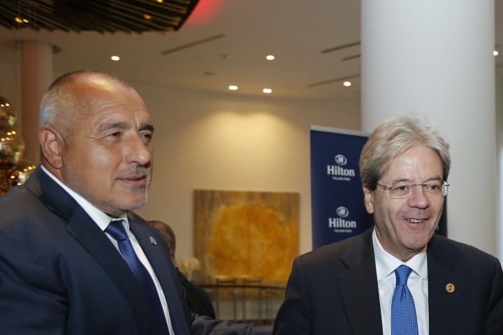 Министър председателите на България и Италия Бойко Борисов и Паоло Джентилони