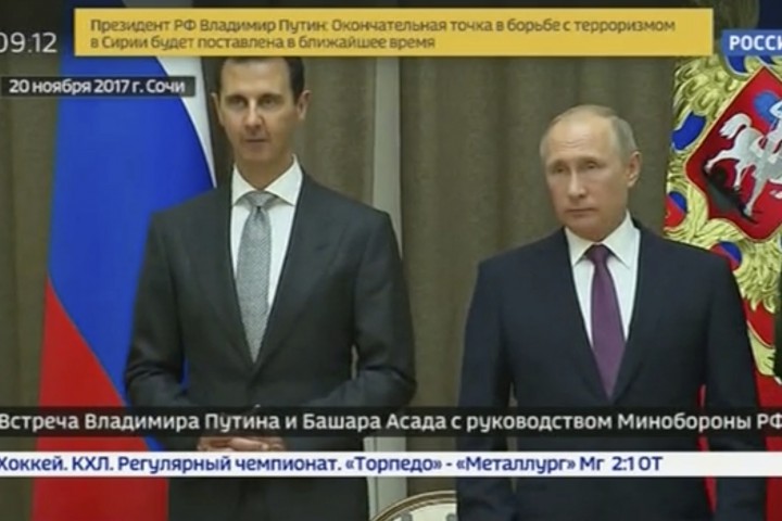 Асад е бил на работна визита в Русия Руският лидер