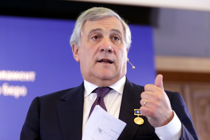 Това каза председателят на Европейския парламент Антонио Таяни по време