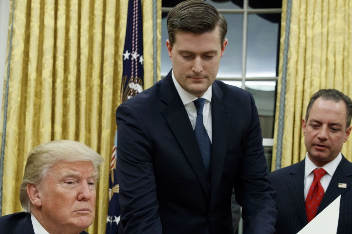 В изявление Роб Портър секретар на Белия дом отговарящ за