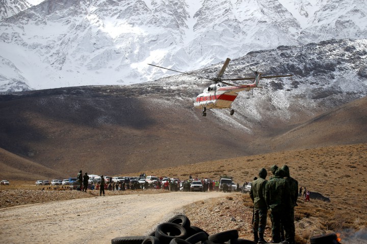 Хеликоптер от Корпуса на гвардейците на Ислямската революция е забелязал